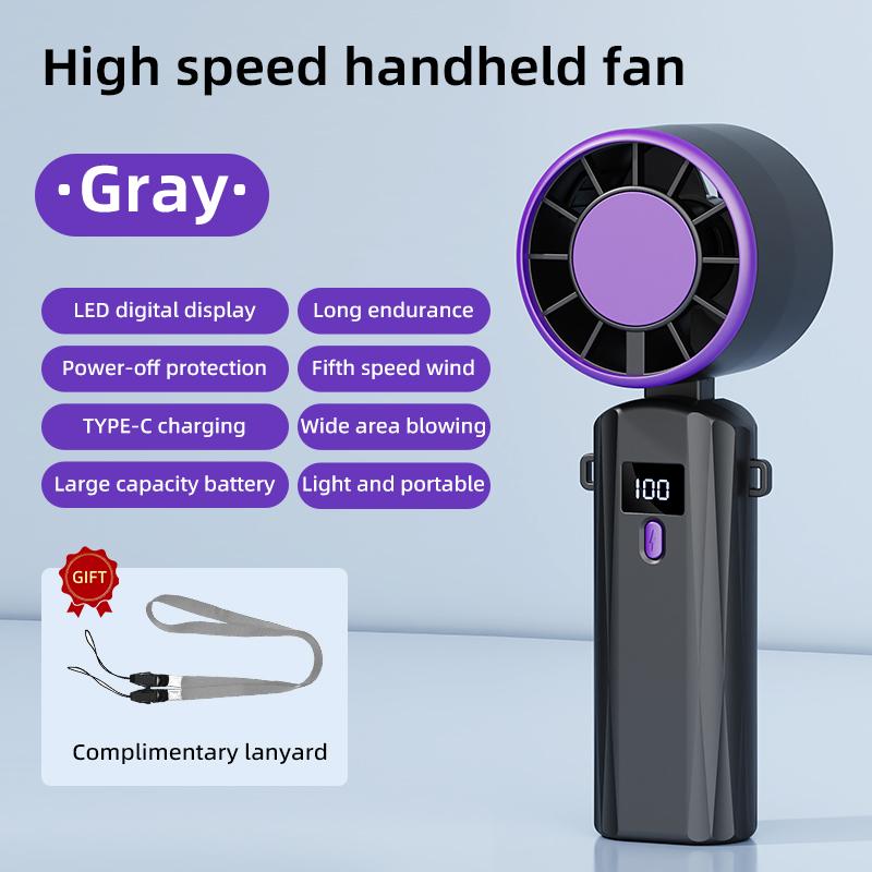 Rechargeable 5 Wind Modes Outdoor Pocket Mini Fan Portable Handheld Fan