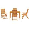 Garden Dining Set 5 pcs Brown Solid Acacia Wood