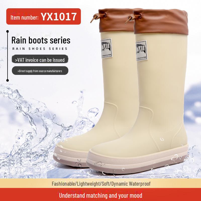 Černé Vodotěsné Letní Holínky s Dlouhou Holení - Odolné Boty do Vody pro Venkovní Nošení