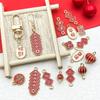 5/10/16Pcs Red Alloy New Year Series Charms Pendants For Diy Bracelet Necklace Earring Jewelry Making Accessories