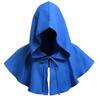 Unisex Men Medieval Costume Renaissance Cloak Hat Halloween Witch Cosplay Costume Hooded Cape Hat Hats For Women