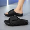 Summer Comfort Massage Slippers: Lightweight Shock-Absorbing Single Strap Sandals for Outdoor and Beach, Available In Large Sizes.