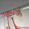 2pcs   2D FLAT PRINTING Curtains (Without Rod) Giraffe Parade Modern Contemporary Curtains Prints Light Filtering Curtains