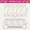 2 Pack Easter Tablecloth - Colorful Easter Eggs Table Cloth, Plastic Disposable Rectangle Spring Easters Egg Table Cover for Easters Tables