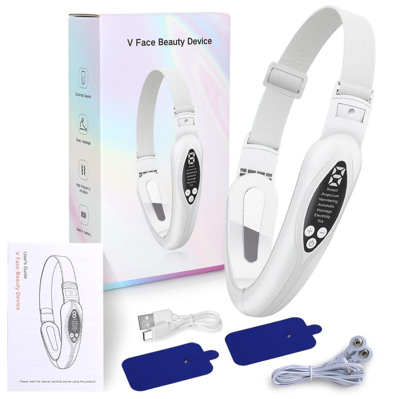 Microcurrent V-Face Device with Vibration for Facial Massage, Facial Contouring and Slimming Beauty Device