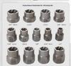 26-Piece Damaged Nut & Screw Extractor Tool Set - Chrome Molybdenum Steel