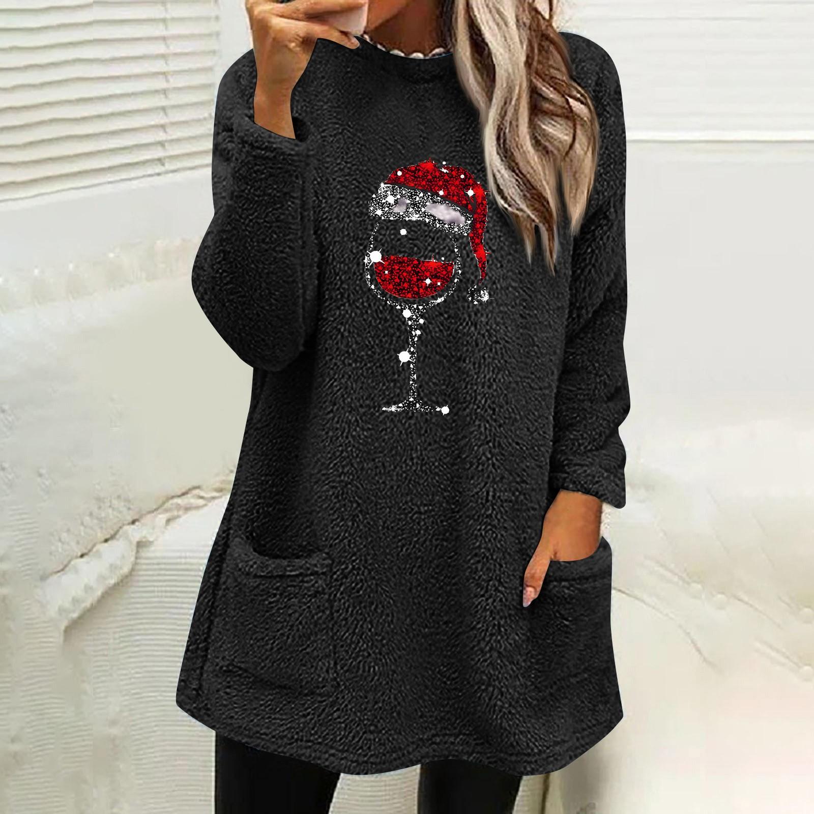 

Женский свободный топ с круглым вырезом и длинными рукавами, ажурной спинкой XXL чёрный