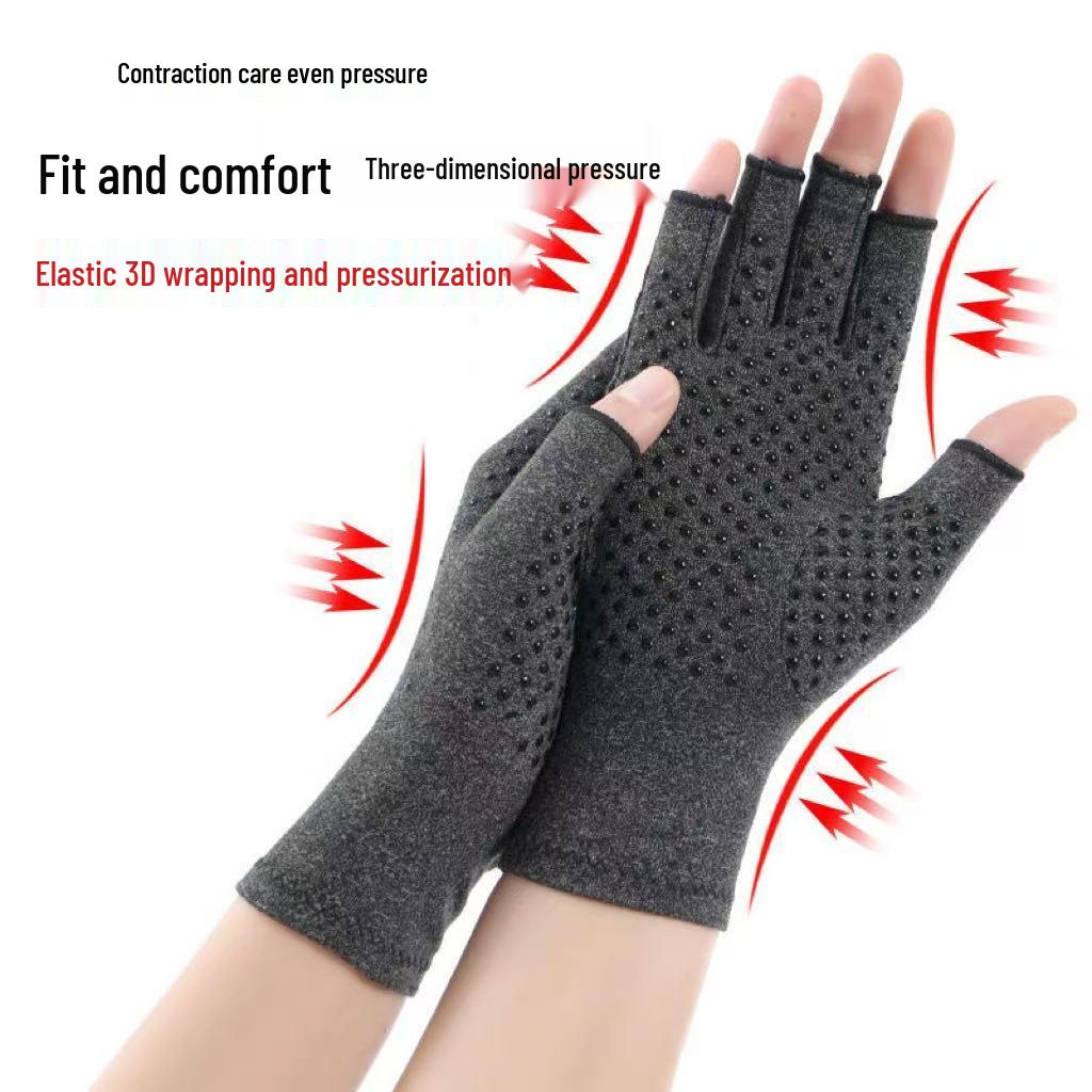 2025 New Style Fingerless Compression Gloves: Anti-Slip, Wear-Resistant, Joint Rehabilitation for Men and Women