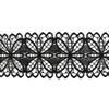 Black & White Embroidered Hollow Lace Trim for Skirts & Cuffs