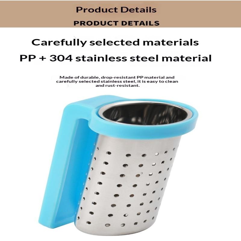 Hanging Tea Infuser Clip Food Grade Stainless Steel Tea Strainer Easy Clean for Home Daily Tea Making Use