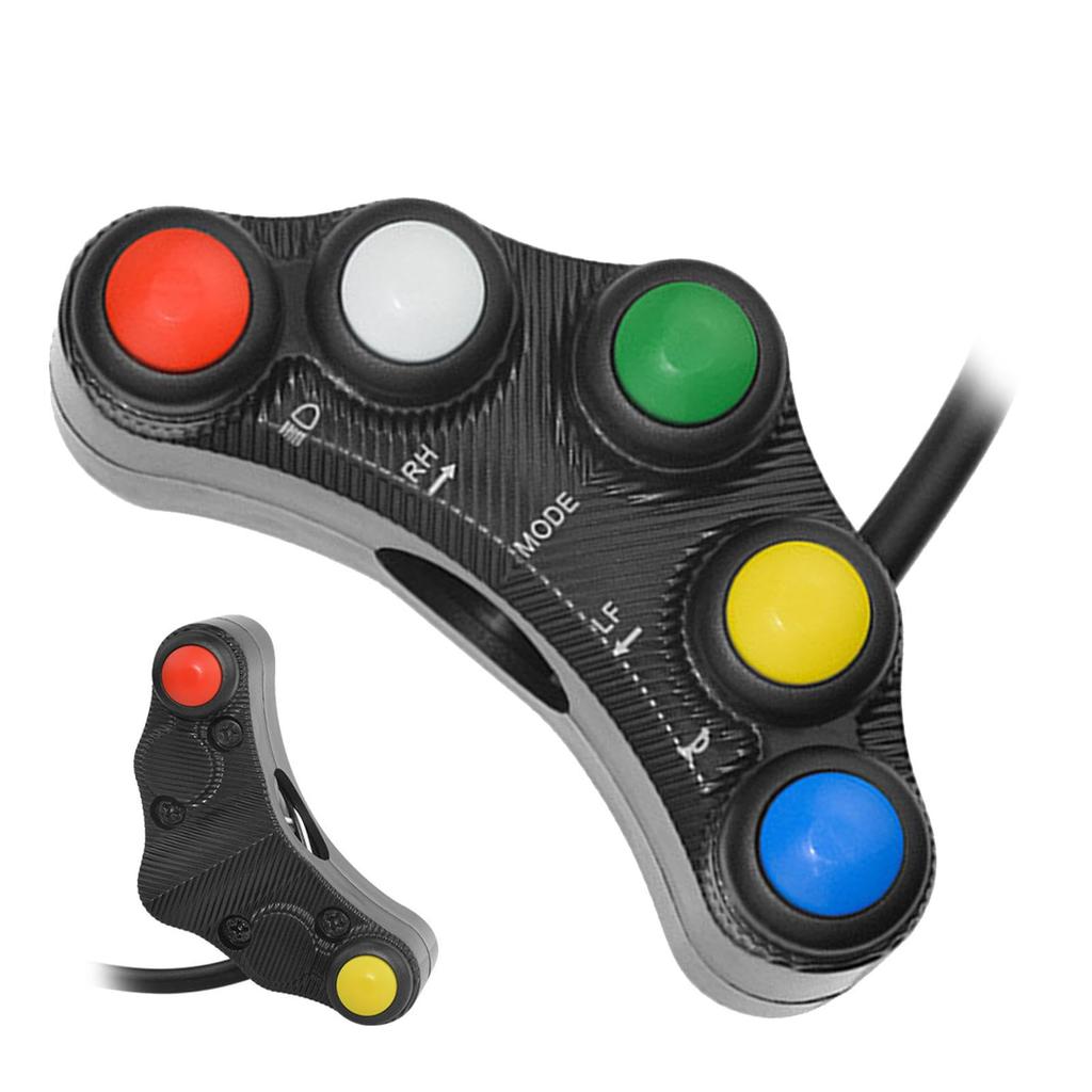 LENKERLICHTSCHALTER - Wasserdichte Konstruktion für Motorradlenkerbedienelemente | Multifunktionslenkerschalter,