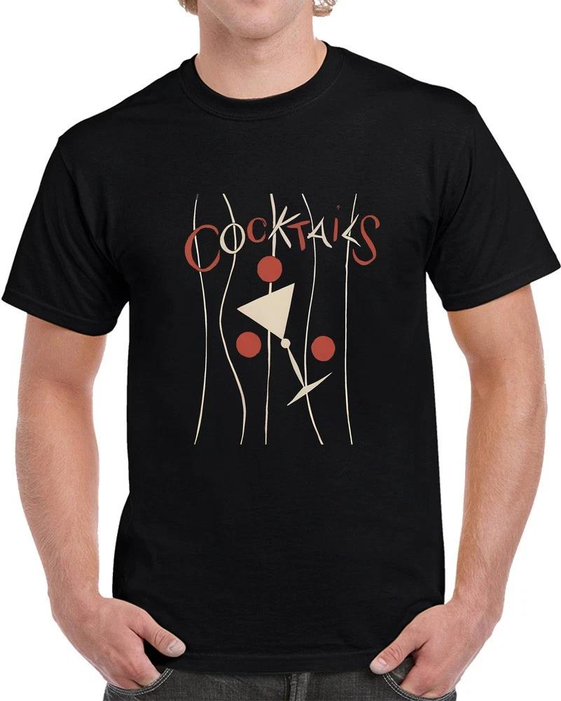 Vintage Cocktails Design T Shirt S