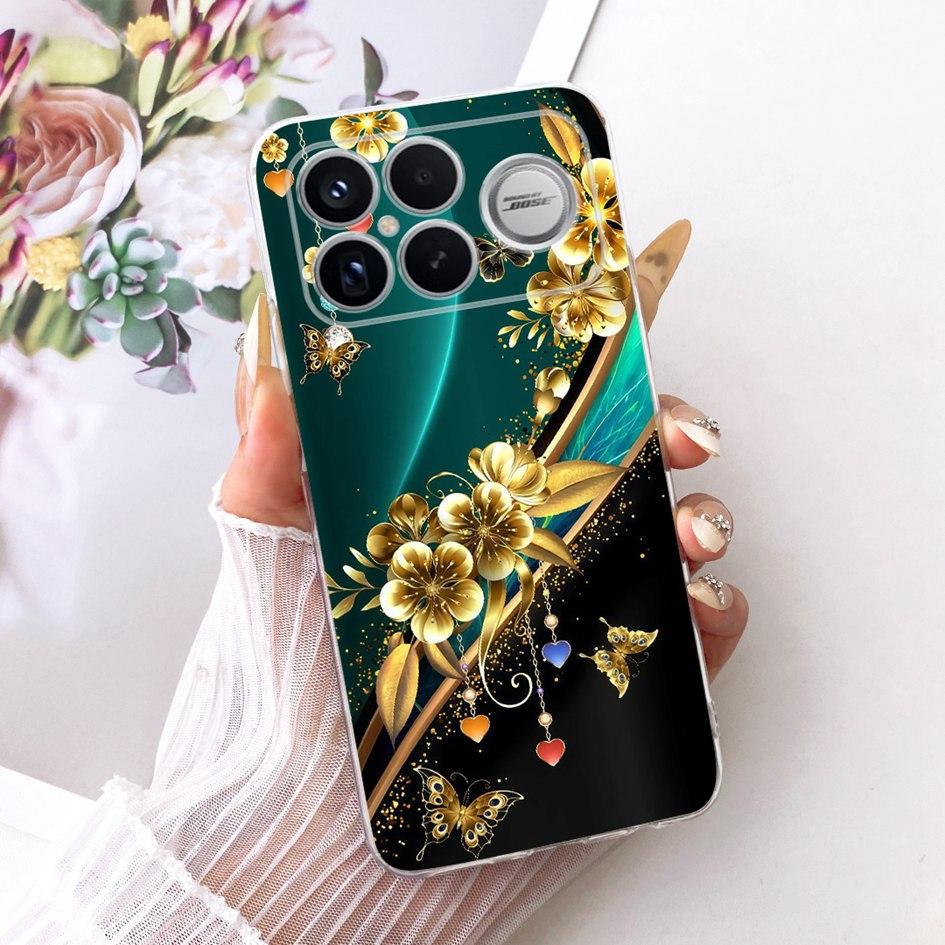 For Xiaomi POCO F8 Ultra Case Luxury Dragon Cartoon Transparent TPU Protection Cover For Poco F8 Pro Ultra PocoF8 Pro Soft Funda