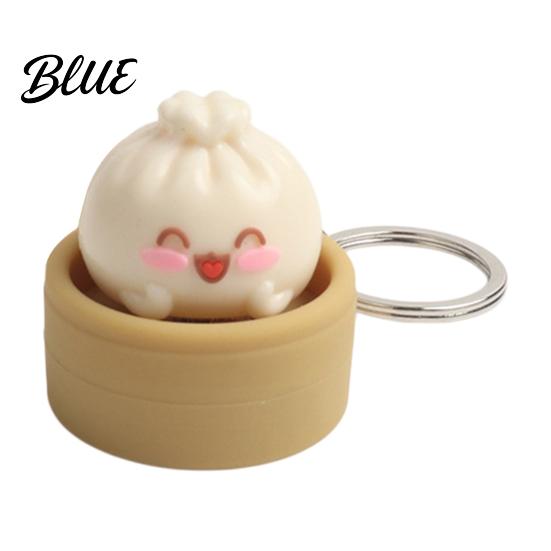 Decompression Keychain 1/2/3Pcs Pendant Stress Relief Toy Mini Steamer Bun Rebound Elastic Bag Soft Squeeze