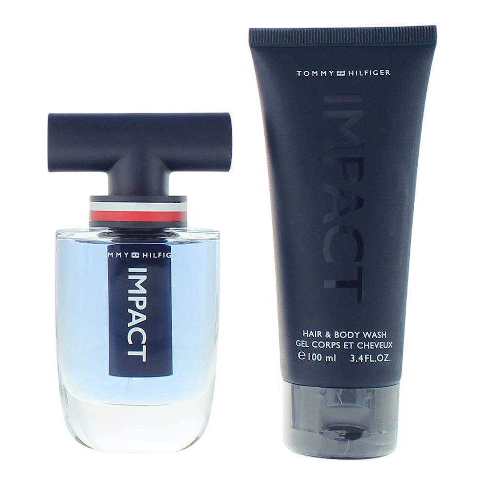 Conjunto Tommy Hilfiger: Impact, Eau De Toilette, Para Hombres, 50 ml + Impact, Gel de Ducha, Corporal, 100 ml