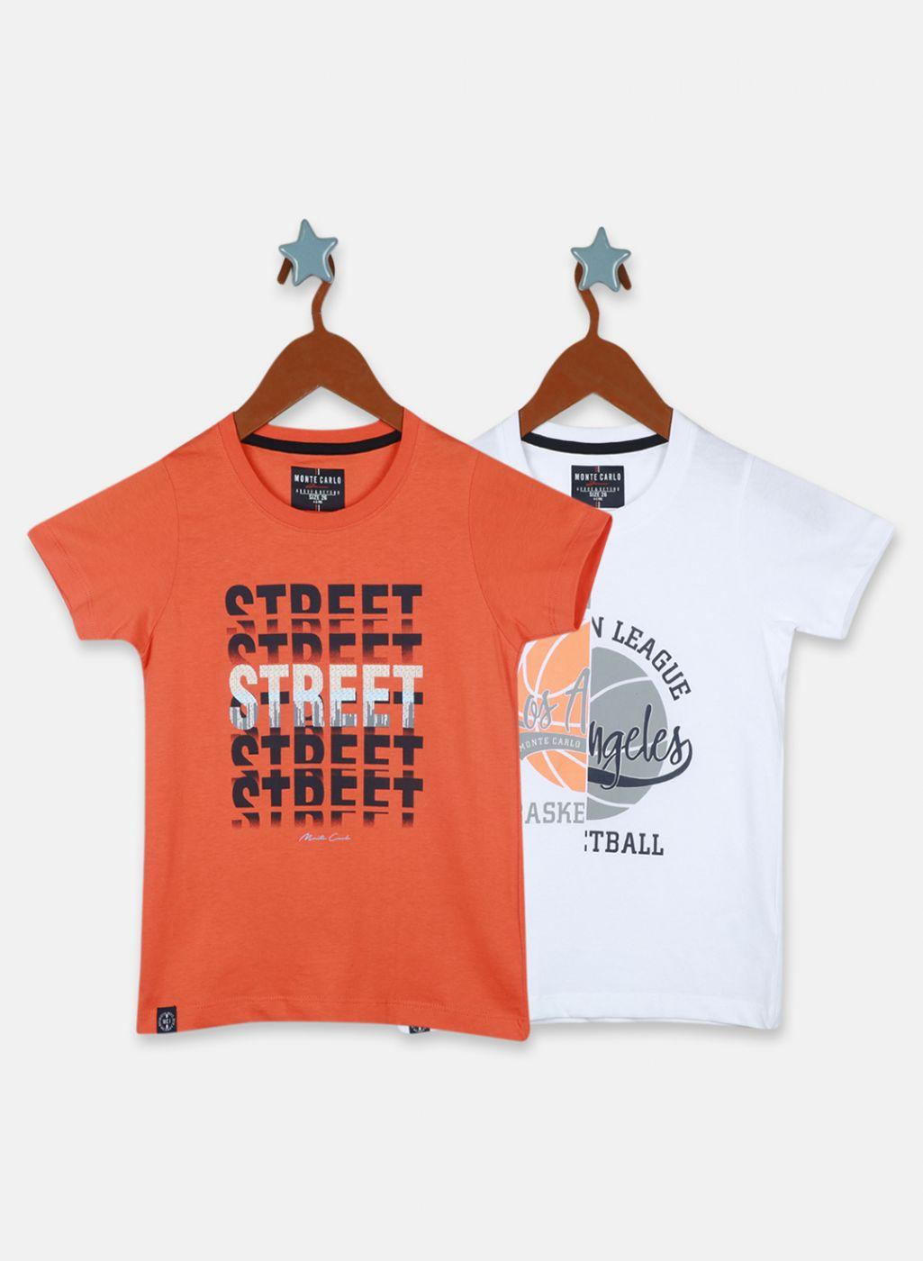 Monte Carlo Boy Regular Fit Orange Tshirt 5-6 Years оранжевый