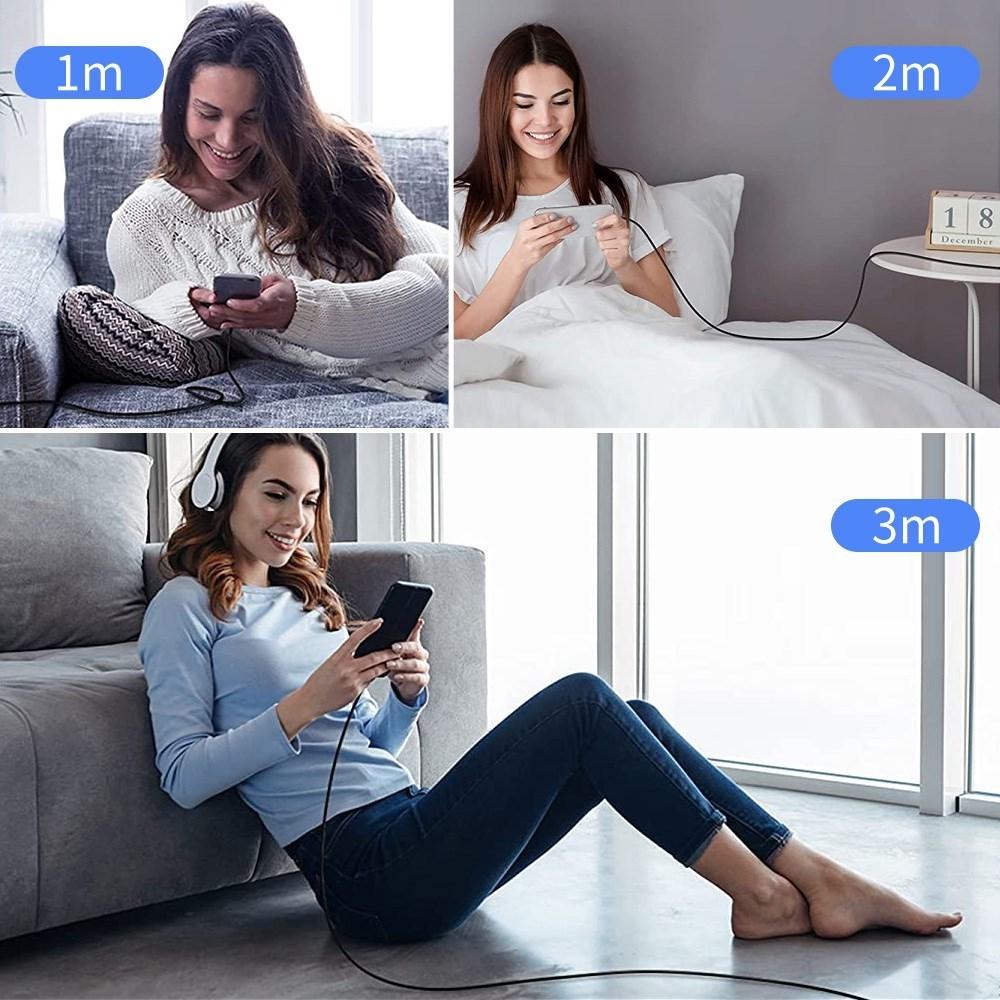 1M/2M/3M Fast Charging Micro USB Cables for PS4 Gamepads for Android Phone Data Power Cable For Xbox One Controller Accessories