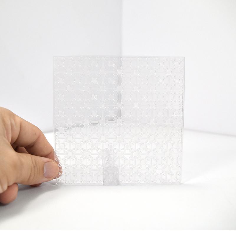 Non-Toxic 1Pc 16X16 Dots Double-Sided Baseplate High Transparent Base Plate For Building Blocks Toys Kid City Plates Plastic Blocks