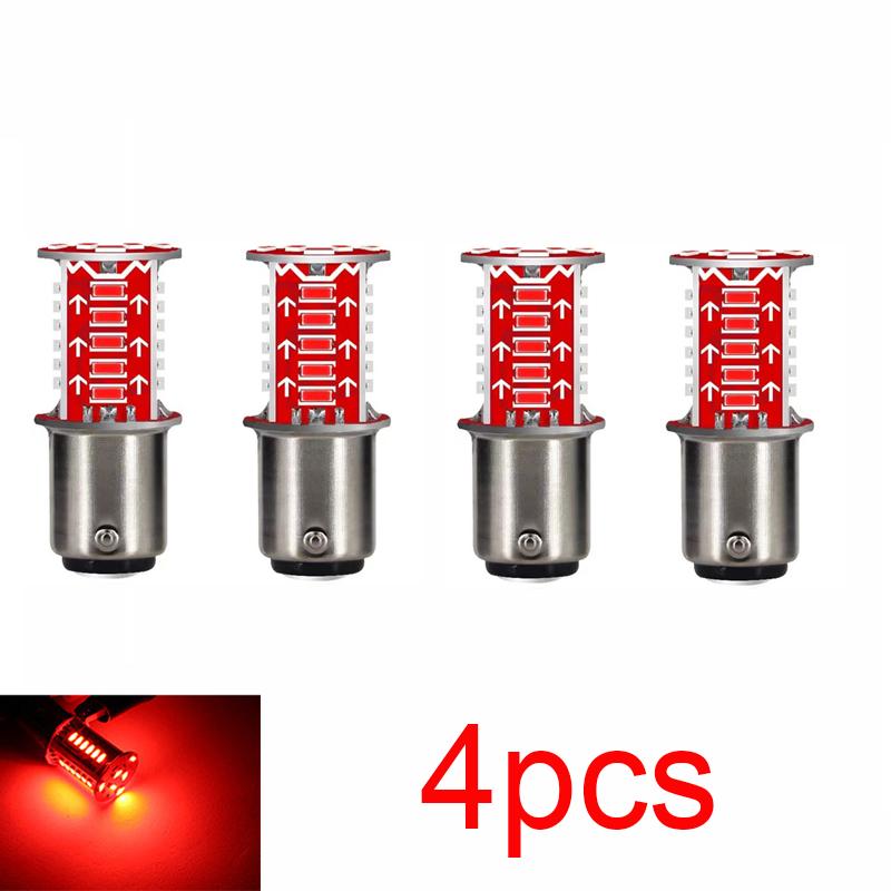 Motorcycle Brake Light LED Bulb Flasher 12V Flashing Turn Indicator Brake Lights Universal Red White Blue Tail Light Lamp Bulb