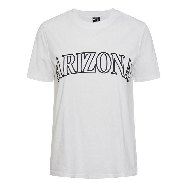 Tee shirt blanc imprimé Arizona Femme PIECES