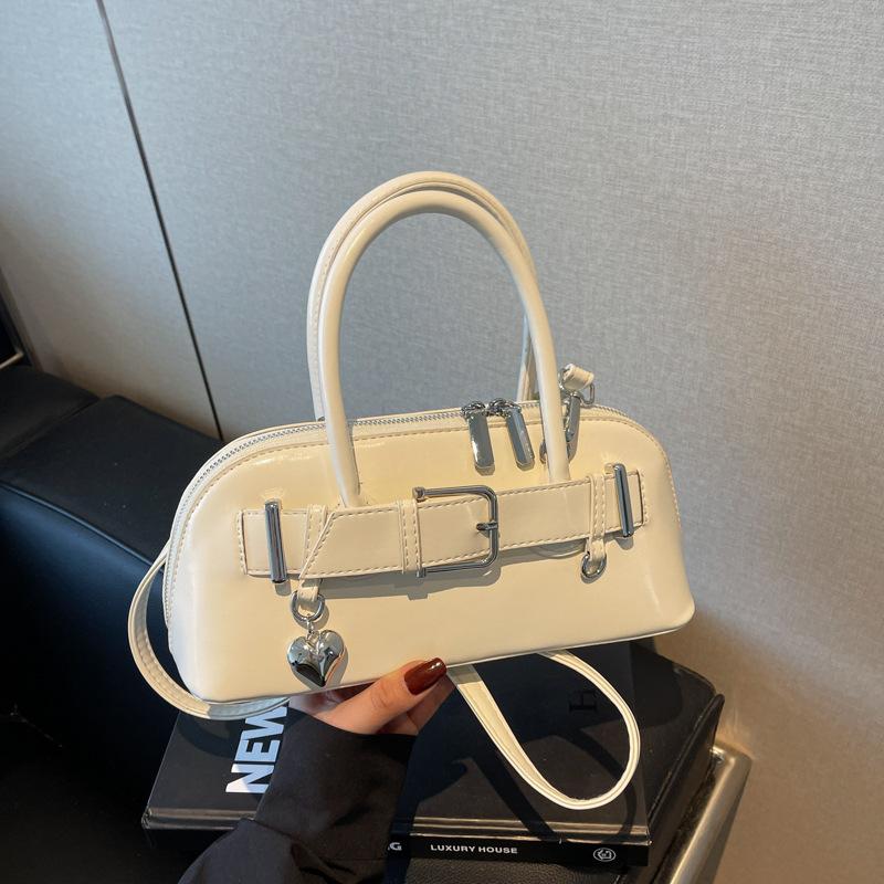 Korean niche women's bags 2025 spring and summer new fashionable versatile belt buckle horizontal small bag lazy commuter women's bags