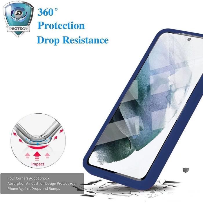 Coque de protection pour téléphone - Booling - pour Samsung Galaxy A05 - 360 Degré Rigide - Bordure Renforcée - Anti-jaunes
