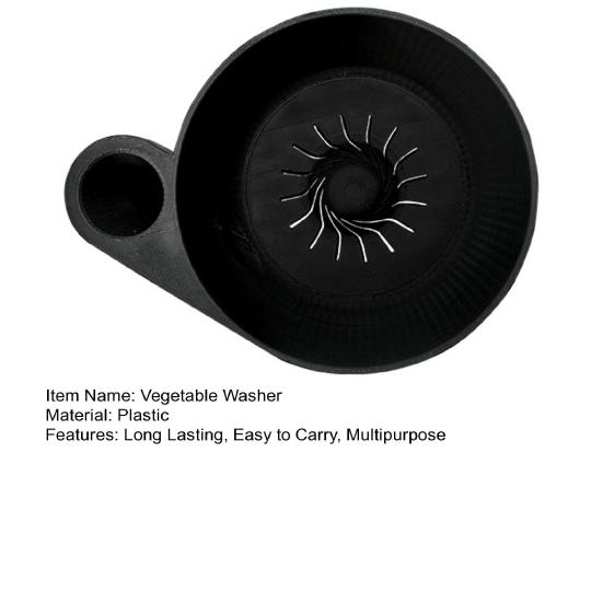 Automatic Vegetable Washer Fruit Cleaner BPA Free Easy to Use Food Washing Spinner Portable Fruit Wash Bowl