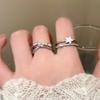 Zircon Drip Oil Star Opening Ring Exquisite and Simple Temperament Index Finger Ring Versatile Niche High-end Jewelry
