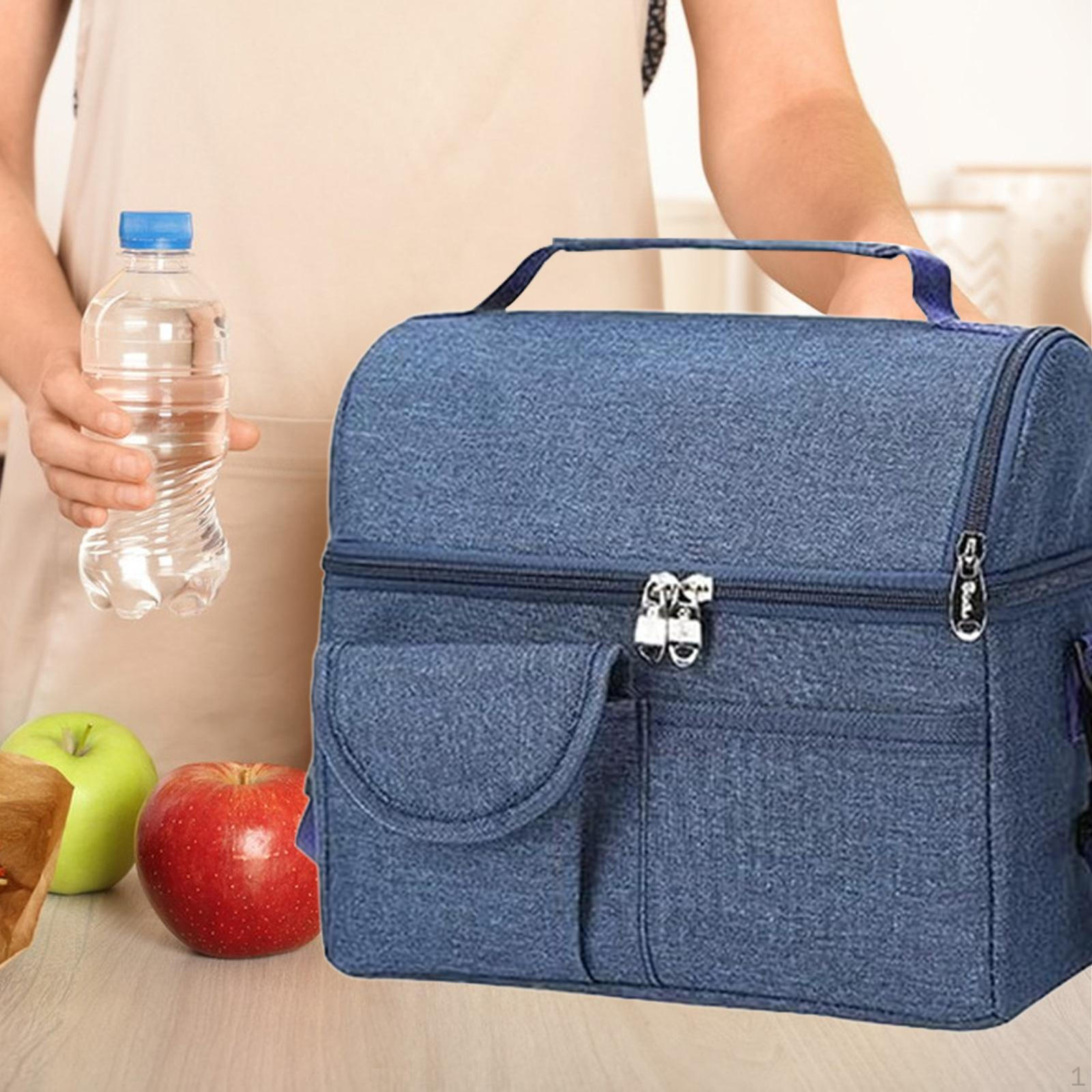 

Ізоляційний ланчбокс для дорослих. Практичні термосумки великої місткості синій