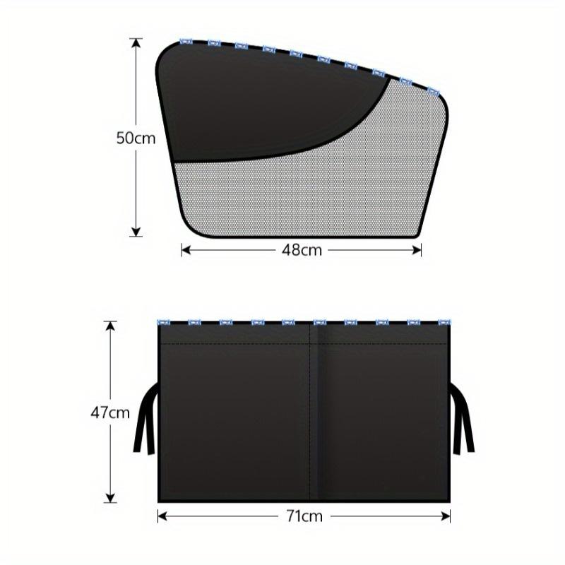 Summer Car Magnetic Sunshade Insulation Mesh Breathable Curtains - Easy Install Car Window Sunshade for Vehicle Insulation