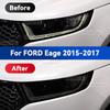 For FORD EDGE 2015-2021 2020 Car Headlight Black TPU Protective Cover Film Front Light Tint Change Color Sticker Accessories
