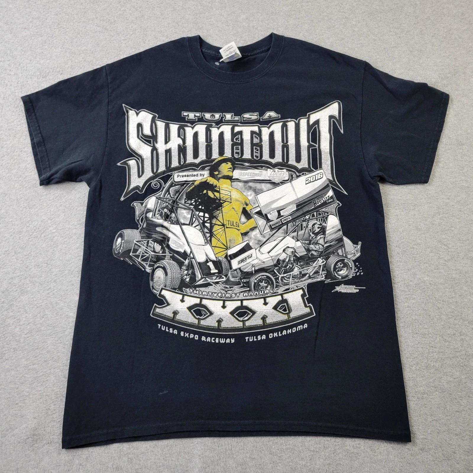 Tulsa Shootout 2016 Shirt Mens Large Black Thirty-First 31st Annual Graphic S