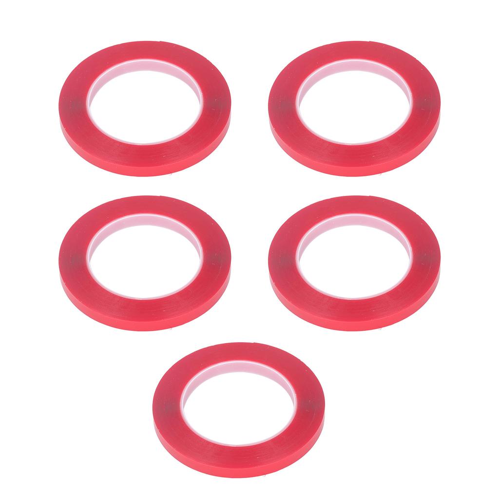 5Pcs Double Sided Adhesive Tape Transparent Acrylic High Temperature Resistant High Adhesion