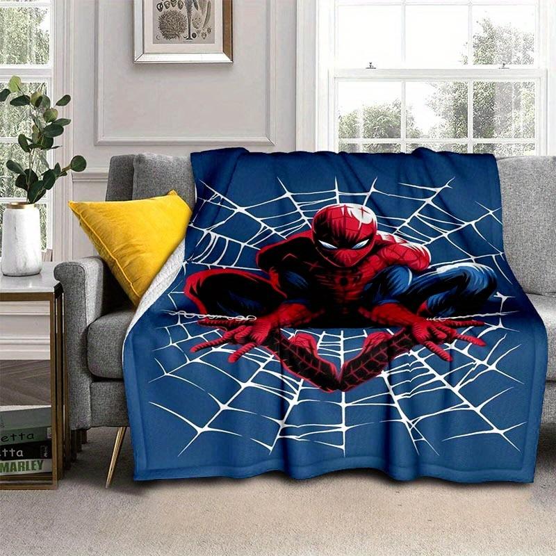 1pc Spider-Man Printing Blanket - Soft, All-Season Throw for Living Room, Bedroom,Personalized Gift with Adorable Cartoon Design