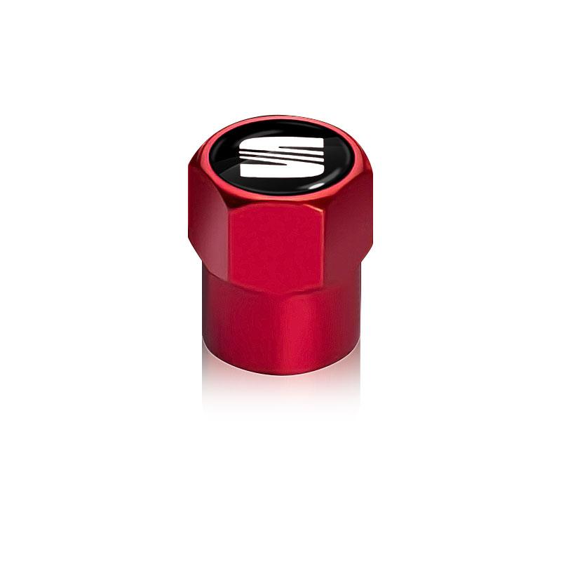 4 ks Krytky ventilků kol automobilu Kryty dříků pneumatik pro SEAT Arona Leon MK1 MK2 MK3 Leon Ibiza 6l 6j Altea Alhambra