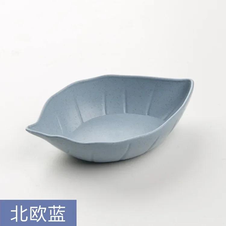 Küche Haushalt Einfaches Bonbonfarben Geschirr Täglich Ausgefallen Obstteller Tablett Aufschnitt Snack Kleine Schale Keramik Sushi Zubehör