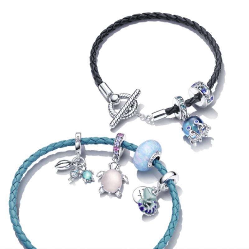 Pandora Murano Glass Cute Octopus Dangle Charm 791694c01