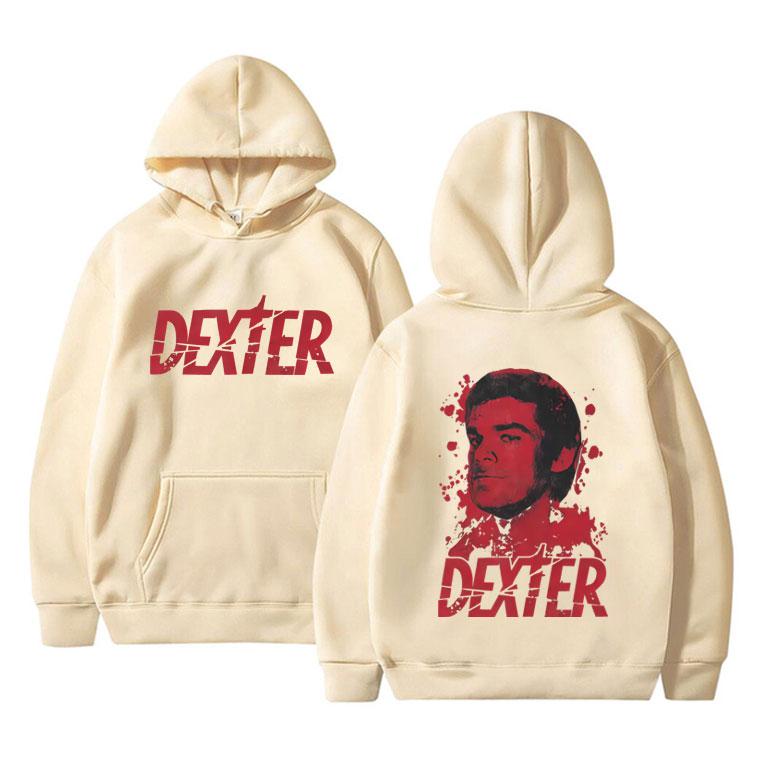 TV Play Dexter Morgan Graphic Hoodie Men Women Clothing Fashion Retro Pullover Hoodies Unisex Casual Fleece Cotton Sweatshirt