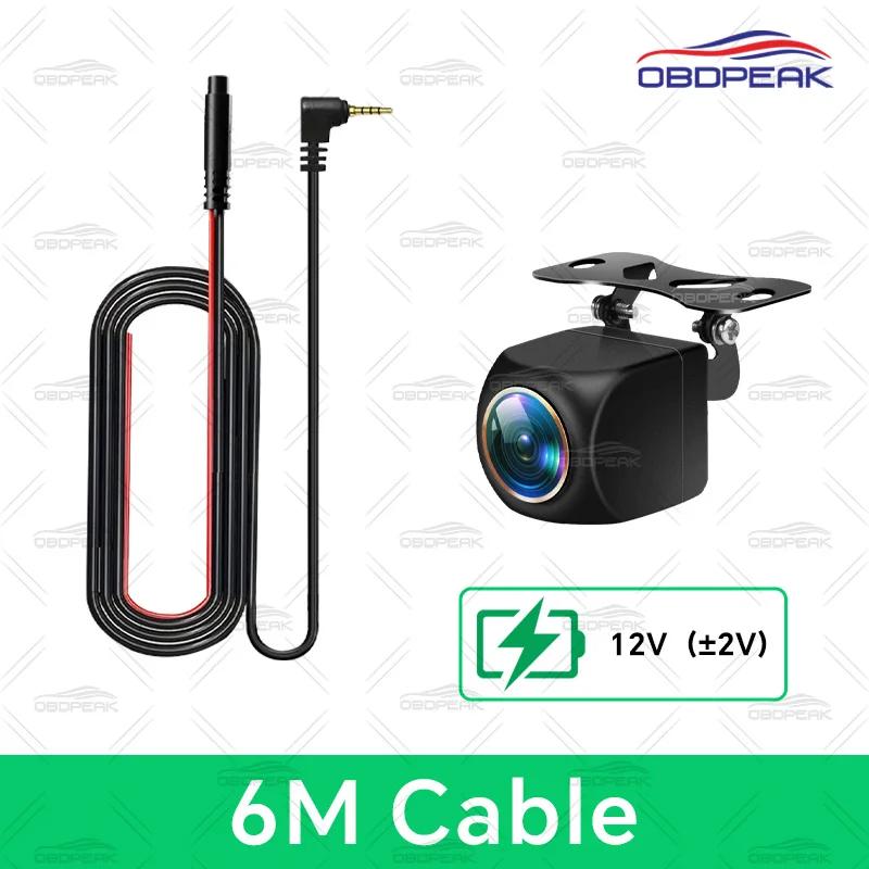 

OBDPEAK 170° Fisheye Rear View Camera Golden Lens AHD 1920x1080P Full HD Vehicle Reversing Night Vision Waterproof IP68 Rearview 6M Cable