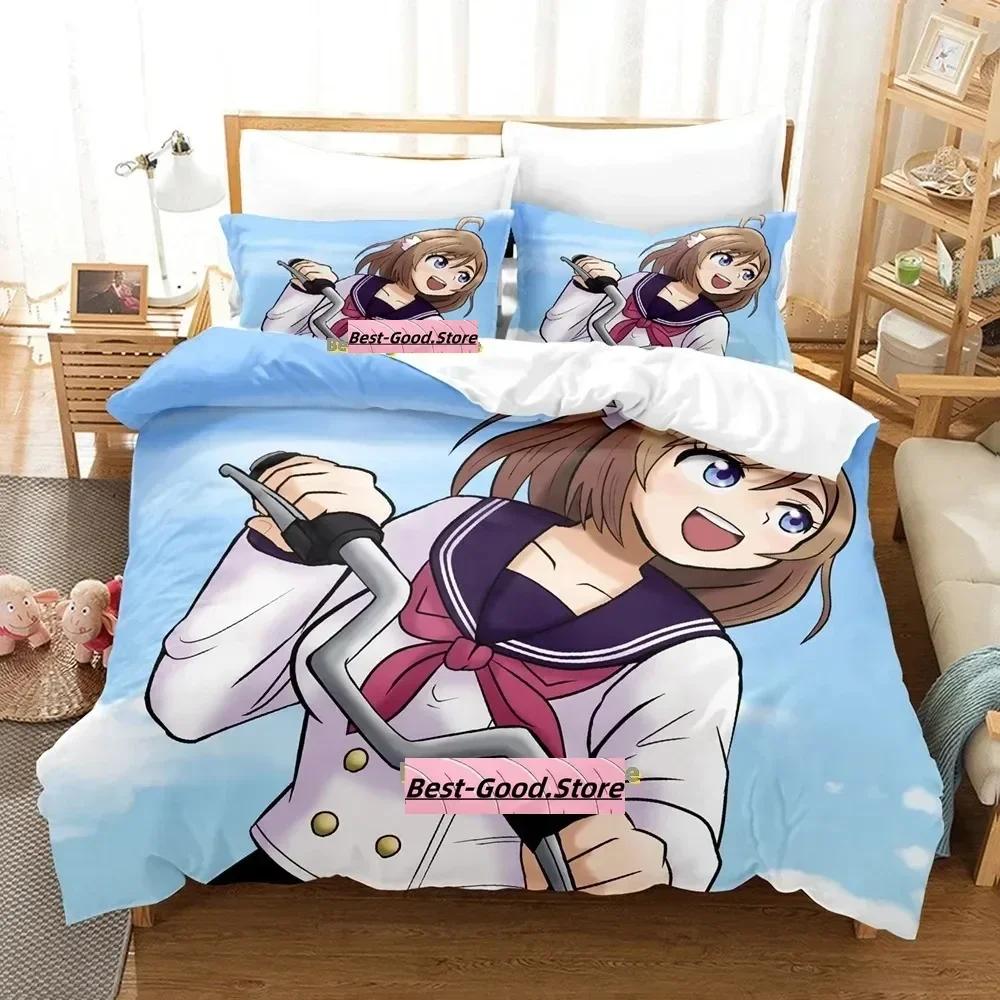 Bakuon!! Bedding Set Single Twin Full Queen King Size Bed Set Adult Kid Bedroom Duvetcover Sets 3D Print Anime Bed Sheet Set