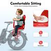 Safety Toddler Child Seat Rear Child Bike Seat Attachment Child Bike Seat for Adult Bike W/ Seat Cushion Suitable for Children