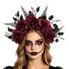 Vintage Artificial Flower Headband Simulated Crown Hair Hoop  for Gift Hair Accessories