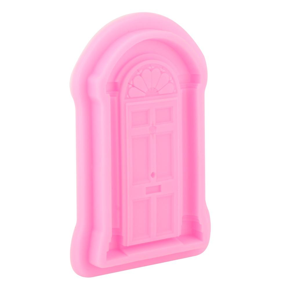 2PACK Raised Relief Silicone Mold Food Grade Silicone Fondant Mold Door Window Mold  Fondant Craft