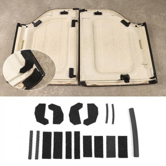 17Pcs Anti-leaking Hardtop Leak Repair Seal Kit for Jeep Wrangler JK Accessories