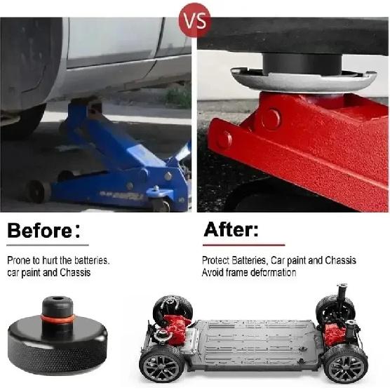 For Tesla Silicone Jack Lift Pad Point Adapter For Model 3 Model Y Model S Model X With Storage Bag-4 Pack Vehicle Repair Tools