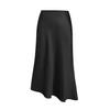 Women's New Satin Bustier High-waisted Elastic Split Long Skirt Sexy Splicing Package Hip Skirt Female