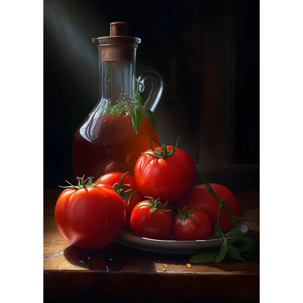 Vintage Küche Früchte Stillleben Poster Landküche Gesunde Lebensmittel Drucke Leinwandmalerei Wandbilder Heimküchendekor