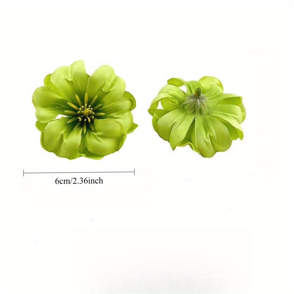 10Pcs Artificial Flower With Core Curling DIY Rose Head