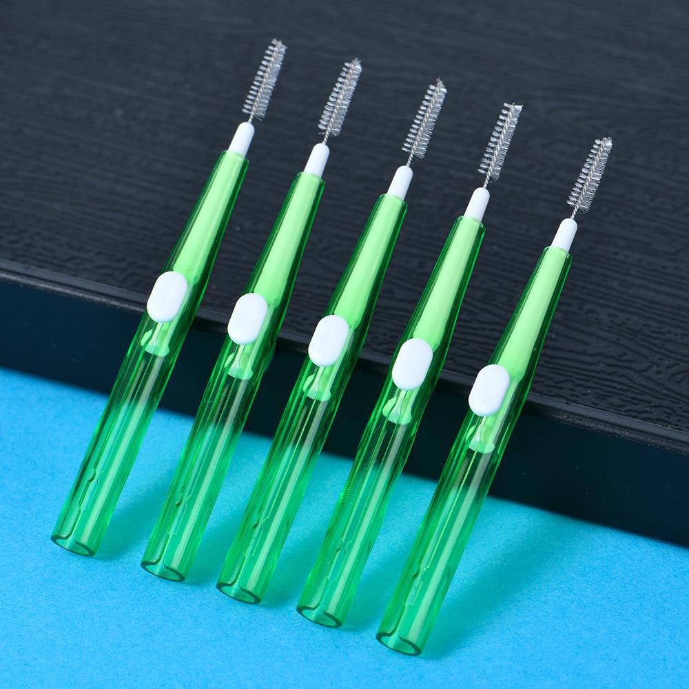 

Выдвижной межзубной ершик для ортодонтической чистки – 1 шт. 0.8mm 1 piece зелёный