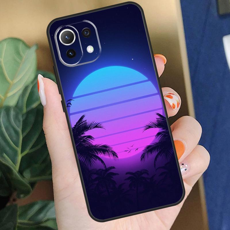 Synthwave 80's Retro Neon vaporwave Case For Xiaomi 17 Pro Max 14 15 Ultra 13T 14T 15T Pro POCO F8 F7 F5 F6 X5 X6 X7 Pro Coque